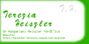 terezia heiszler business card